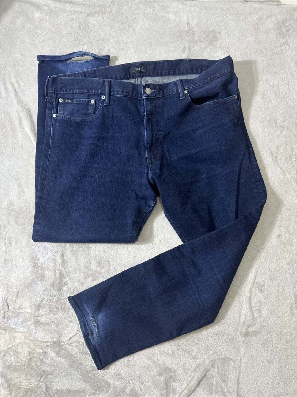 Polo Ralph Lauren Varick Slim Straight Stretch Jeans Men’s 40x32 Dark Wash